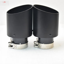 Load image into Gallery viewer, 1piece Aluminum Alloy Matte Black Stainless Steel Exhaust Muffler Car Auto parts Modified Tip tail accessories e46 f30 Alloy Matte Tail Pipe