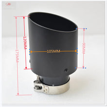 Load image into Gallery viewer, 1piece Aluminum Alloy Matte Black Stainless Steel Exhaust Muffler Car Auto parts Modified Tip tail accessories e46 f30 Alloy Matte Tail Pipe