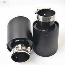 Load image into Gallery viewer, 1piece Aluminum Alloy Matte Black Stainless Steel Exhaust Muffler Car Auto parts Modified Tip tail accessories e46 f30 Alloy Matte Tail Pipe