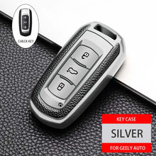 Load image into Gallery viewer, Leather TPU Car Smart Key Cover Case Shell Fob For Geely Atlas Boyue NL3 EX7 SUV GT GC9 Emgrand X7 Borui Auto Holder Accessories