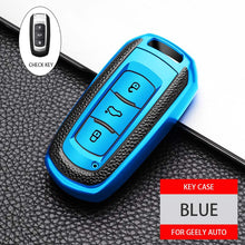 Load image into Gallery viewer, Leather TPU Car Smart Key Cover Case Shell Fob For Geely Atlas Boyue NL3 EX7 SUV GT GC9 Emgrand X7 Borui Auto Holder Accessories