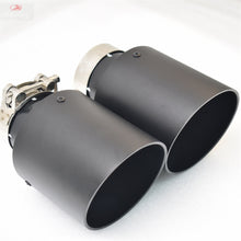 Load image into Gallery viewer, 1piece Aluminum Alloy Matte Black Stainless Steel Exhaust Muffler Car Auto parts Modified Tip tail accessories e46 f30 xf