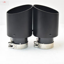 Load image into Gallery viewer, 1piece Aluminum Alloy Matte Black Stainless Steel Exhaust Muffler Car Auto parts Modified Tip tail accessories e46 f30 xf