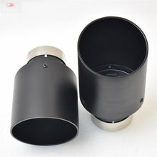 Load image into Gallery viewer, 1piece Aluminum Alloy Matte Black Stainless Steel Exhaust Muffler Car Auto parts Modified Tip tail accessories e46 f30 xf