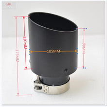 Load image into Gallery viewer, 1piece Aluminum Alloy Matte Black Stainless Steel Exhaust Muffler Car Auto parts Modified Tip tail accessories e46 f30 xf