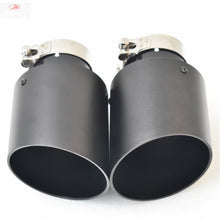 Load image into Gallery viewer, 1piece Aluminum Alloy Matte Black Stainless Steel Exhaust Muffler Car Auto parts Modified Tip tail accessories e46 f30 xf
