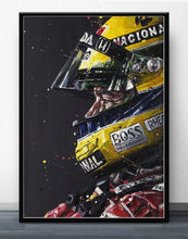 Load image into Gallery viewer, Elton Senna F1 Formula Car Canvas Painting Posters And Printsorative Home Decor Poster