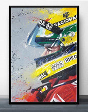 Load image into Gallery viewer, Elton Senna F1 Formula Car Canvas Painting Posters And Printsorative Home Decor Poster