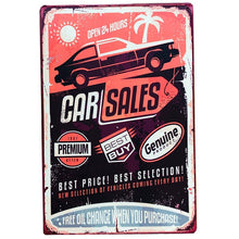 Load image into Gallery viewer, Metal Tin Signs Mustang Motorcycles Car Motor Oil And Gasoline Garage Route 66 Art Poster