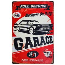 Load image into Gallery viewer, Metal Tin Signs Mustang Motorcycles Car Motor Oil And Gasoline Garage Route 66 Art Poster