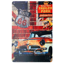 Load image into Gallery viewer, Metal Tin Signs Mustang Motorcycles Car Motor Oil And Gasoline Garage Route 66 Art Poster