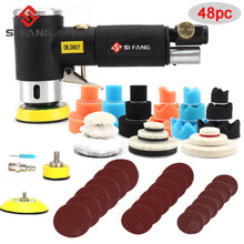 Load image into Gallery viewer, New Orbit Air Sander Mini Pneumatic 1"/2"/3" Grinding Machine set for Car Polishing High Speed Air Powered Polisher air tool