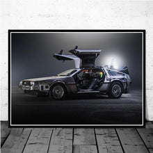 Load image into Gallery viewer, Back to the Future Movie Classic Cool Car Poster And Prints Wall Art Canvas Paint