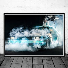 Load image into Gallery viewer, Back to the Future Movie Classic Cool Car Poster And Prints Wall Art Canvas Paint