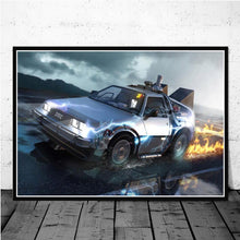 Load image into Gallery viewer, Back to the Future Movie Classic Cool Car Poster And Prints Wall Art Canvas Paint