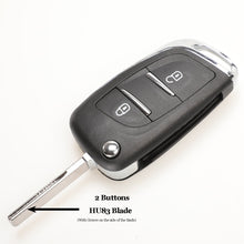 Load image into Gallery viewer, jingyuqin CE0523 Modified Flip Key Shell For Citroen C2 C4 C5 Berlingo Xsara PiA2/HU83 2/3BTN