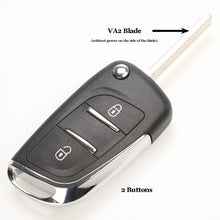 Load image into Gallery viewer, jingyuqin CE0523 Modified Flip Key Shell For Citroen C2 C4 C5 Berlingo Xsara PiA2/HU83 2/3BTN