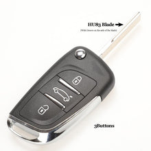 Load image into Gallery viewer, jingyuqin CE0523 Modified Flip Key Shell For Citroen C2 C4 C5 Berlingo Xsara PiA2/HU83 2/3BTN