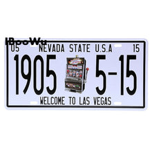 Load image into Gallery viewer, Vintage Poster Route 66 Car Number License Plate Plaque Poster Metal Tin Signs