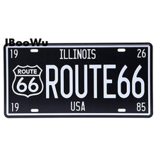 Load image into Gallery viewer, Vintage Poster Route 66 Car Number License Plate Plaque Poster Metal Tin Signs
