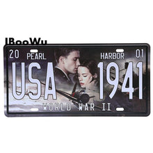 Load image into Gallery viewer, Vintage Poster Route 66 Car Number License Plate Plaque Poster Metal Tin Signs