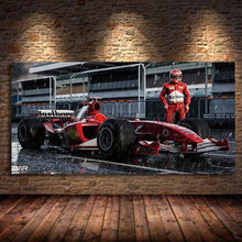 Load image into Gallery viewer, Ferraris F2004 Car F1 Racing Sport Cars Wall Art Poster and Prints Oil Canvas Painting For Home Living Room Decor Unframed
