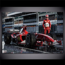 Load image into Gallery viewer, Ferraris F2004 Car F1 Racing Sport Cars Wall Art Poster and Prints Oil Canvas Painting For Home Living Room Decor Unframed