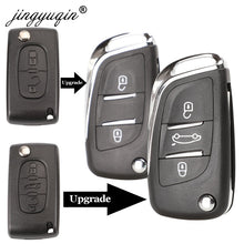 Load image into Gallery viewer, jingyuqin CE0523 Modified Flip Key Shell For Citroen C2 C4 C5 Berlingo Xsara PiA2/HU83 2/3BTN