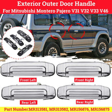 Load image into Gallery viewer, 4pcs/1pc Car Exterior Door Handles Chrome For Mitsubishi Montero Pajero V31 V32 1993-2000