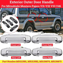 Load image into Gallery viewer, 4pcs/1pc Car Exterior Door Handles Chrome For Mitsubishi Montero Pajero V31 V32 1993-2000