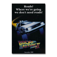 Load image into Gallery viewer, Back To The Future Car DeLorean DMC-12 Movie Fan Art POSTER 13x20 24x36 Inch