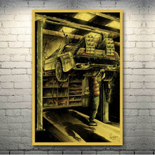 Load image into Gallery viewer, Back To The Future Car DeLorean DMC-12 Movie Fan Art POSTER 13x20 24x36 Inch