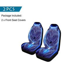 Load image into Gallery viewer, Car Seat Cover Set Thicker Section 3D Wolf Pattern Polyester Universal All-inclusive Elastic Auto Interior Parts Accessories