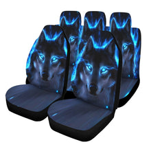 Load image into Gallery viewer, Car Seat Cover Set Thicker Section 3D Wolf Pattern Polyester Universal All-inclusive Elastic Auto Interior Parts Accessories