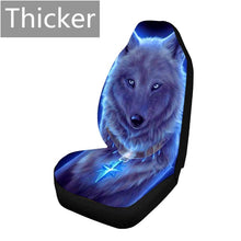 Load image into Gallery viewer, Car Seat Cover Set Thicker Section 3D Wolf Pattern Polyester Universal All-inclusive Elastic Auto Interior Parts Accessories