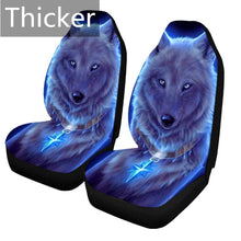 Load image into Gallery viewer, Car Seat Cover Set Thicker Section 3D Wolf Pattern Polyester Universal All-inclusive Elastic Auto Interior Parts Accessories