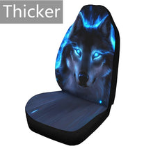 Load image into Gallery viewer, Car Seat Cover Set Thicker Section 3D Wolf Pattern Polyester Universal All-inclusive Elastic Auto Interior Parts Accessories