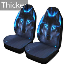Load image into Gallery viewer, Car Seat Cover Set Thicker Section 3D Wolf Pattern Polyester Universal All-inclusive Elastic Auto Interior Parts Accessories