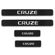 Load image into Gallery viewer, For Chevrolet CRUZE Car Accessories Car Door Sill Scuff Plate Door Step Protectors 4D Carbon fiber vinyl sticker Auto Parts 4PCS