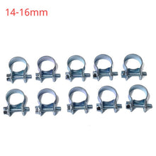 Load image into Gallery viewer, 10PCS/Set Car Fuel Hose Clips Hoses Clamps Set Mini Carbon Steel Air Hose Clamp Diesel Petrol Pipe Clips Auto Hose Parts