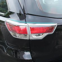 Load image into Gallery viewer, WELKINRY car auto cover for Toyota Highlander Kluger XU50 2014 2015 2016 ABS chrome rear tail lamp light taillamp eyelid trim