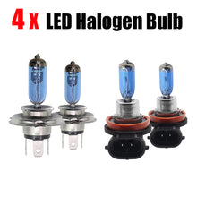 Load image into Gallery viewer, Buildreamen2 4 Pieces Car Headlight Hi/Lo Beam + Fog Light For Toyota Yaris 2006-2014