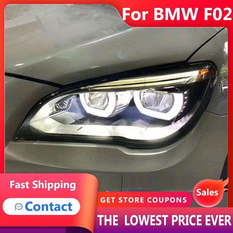 LED Headlight Modified Car Front Headlamp for BMW 7 Series F01 F02 Headlights 2009-2015 760i Auto Accessories