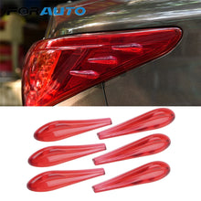 Load image into Gallery viewer, FORAUTO 6 Piece/Set Car Tail Light Sticker Airflow Sticker Anti Collision Car Spoiler Acrylic Bumper Decor Strip Car-styling
