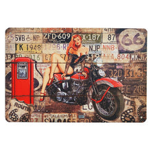 Load image into Gallery viewer, Metal Tin Signs Mustang Motorcycles Car Motor Oil And Gasoline Garage Route 66 Art Poster
