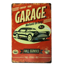 Load image into Gallery viewer, Metal Tin Signs Mustang Motorcycles Car Motor Oil And Gasoline Garage Route 66 Art Poster
