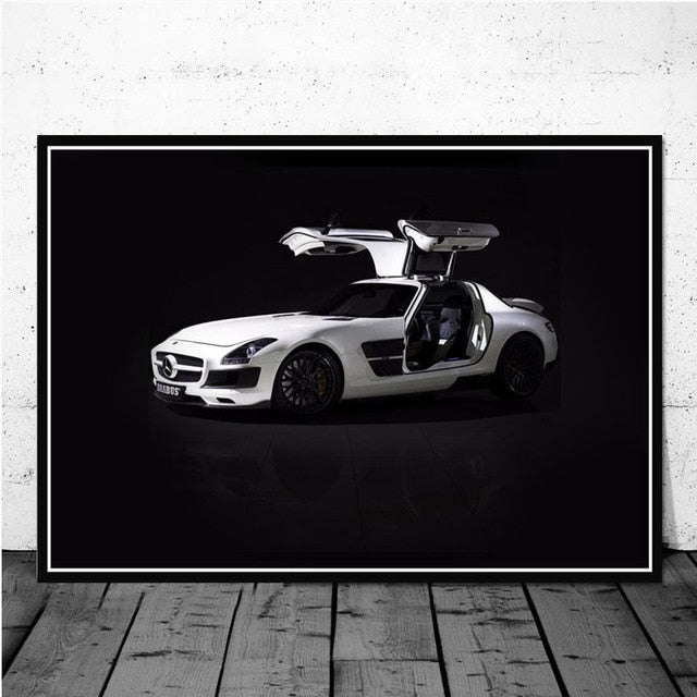 Back to the Future Movie Classic Cool Car Poster And Prints Wall Art Canvas Paint