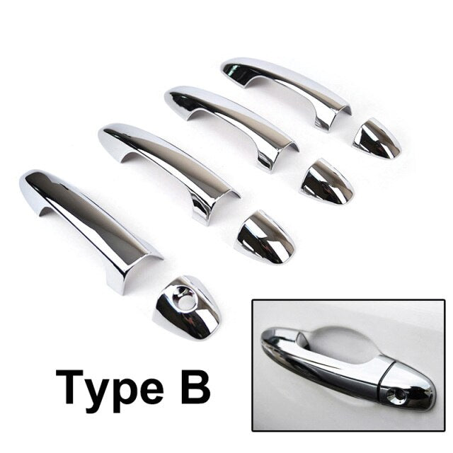 For Toyota RAV4 2013 2014 2015 2016 2017 2018 Chrome Outer Door Handle Catch Trim  Styling