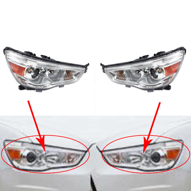 Car Headlight for Mitsubishi ASX 2013~2018 Headlamp Assembly Replacement  Head Light