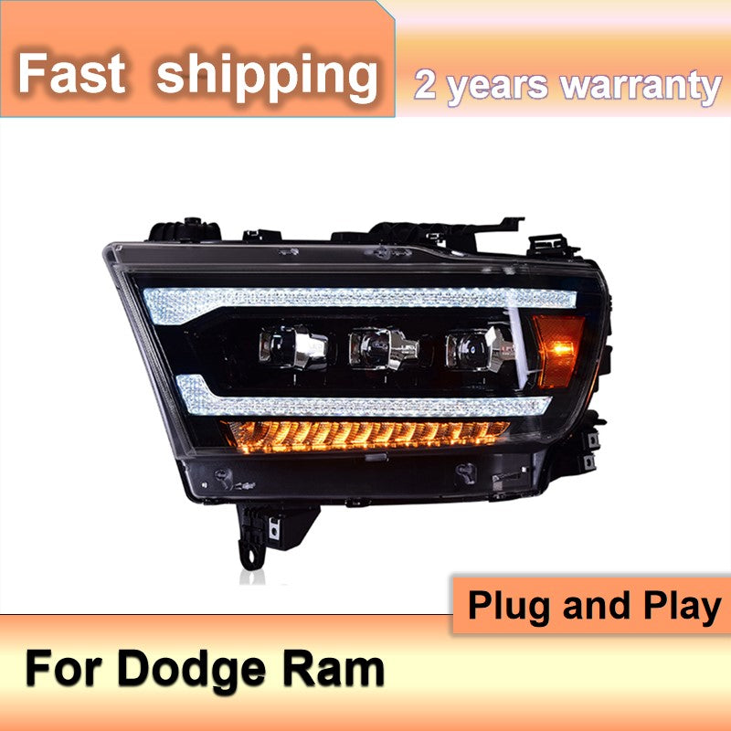 Car Accessories for Dodge Ram Headlamp 2019-2021 Hmic Turn Signal Auto Accessories